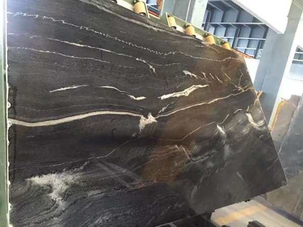 Black Wood Granite Slabs
